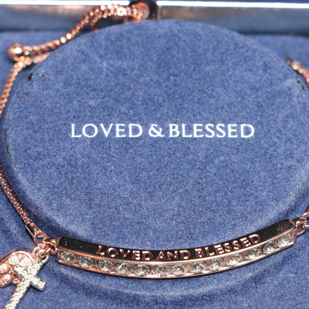 Brillance Loved & Blessed Rose Gold Bracelet new in box